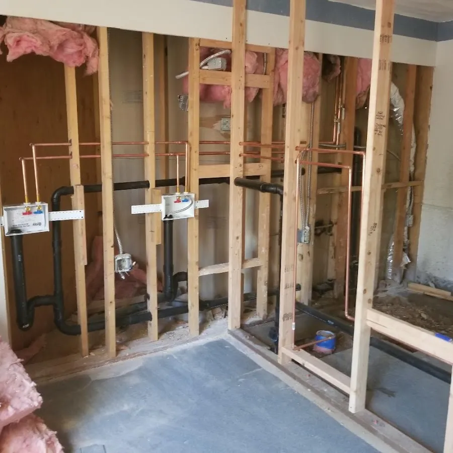 Copper pipe rough-in and plumbing installation in Cohoes